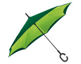 Umklappbarer Regenschirm aus 190T Pongee mit Griff zum Einhängen am Handgelenk